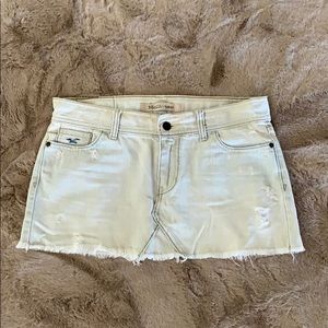 Hollister Distressed Jean Skirt